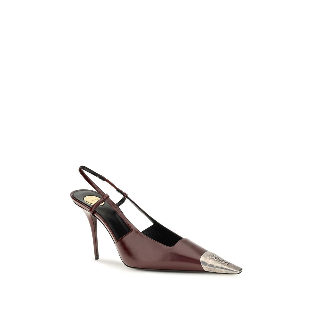 Saint Laurent Jeanne Stiletto Slingback Pumps