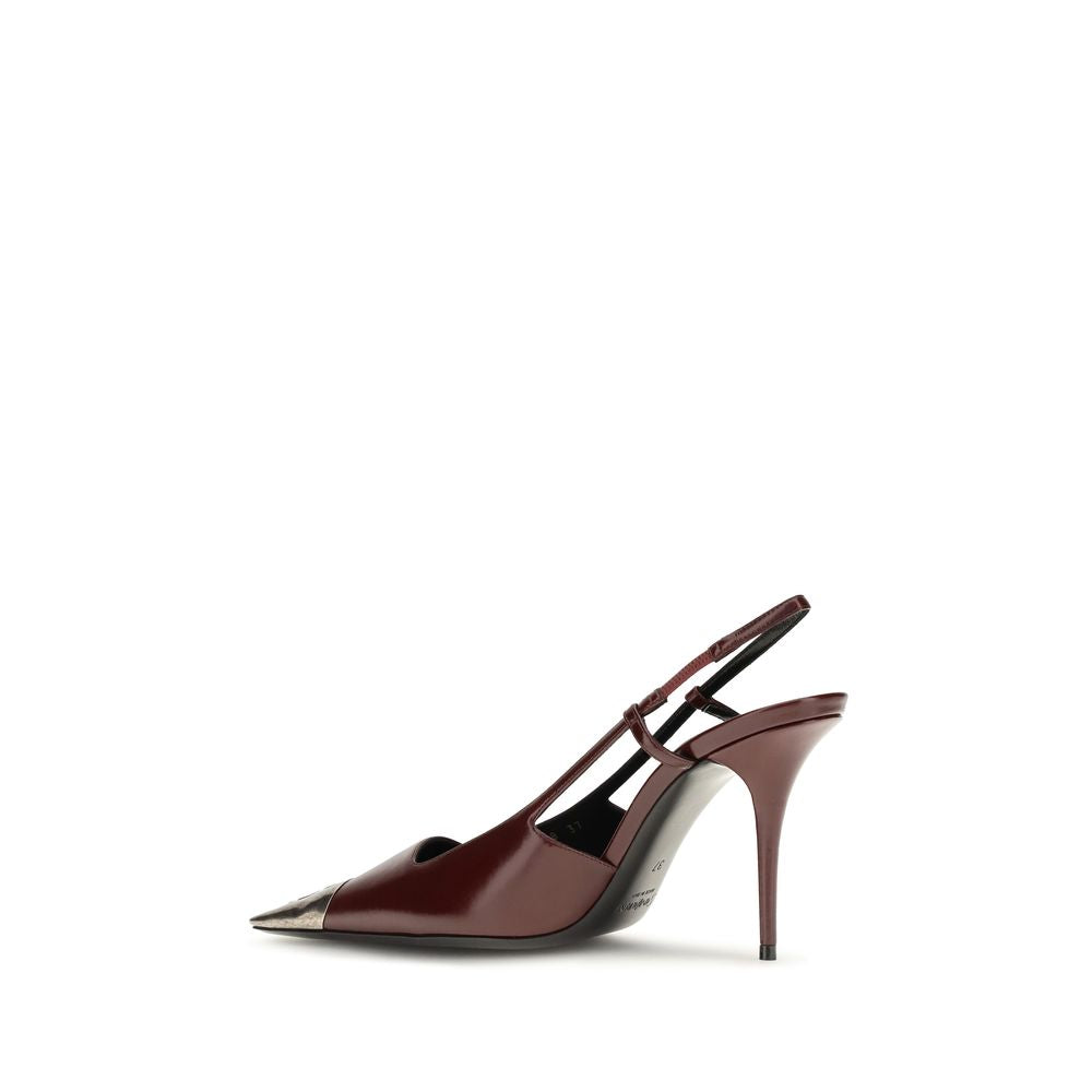 Saint Laurent Jeanne Stiletto Slingback Pumps