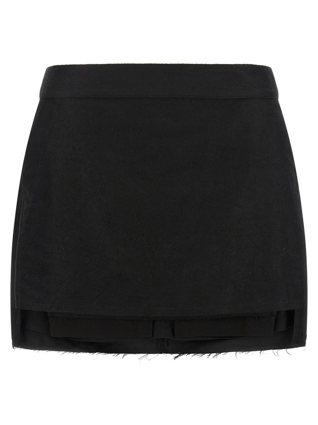 Rick Owens Fog Cutoff Mini Skirt