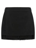 Rick Owens Fog Cutoff Mini Skirt