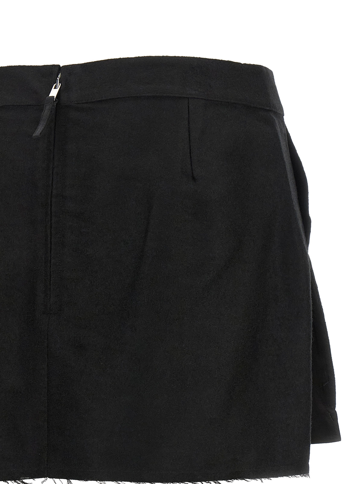 Rick Owens Fog Cutoff Mini Skirt