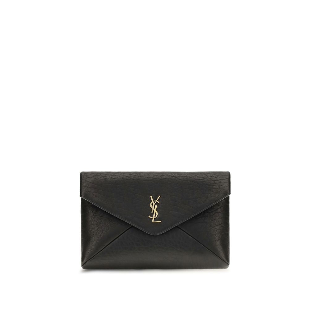 Saint Laurent Envelope Black Clutch
