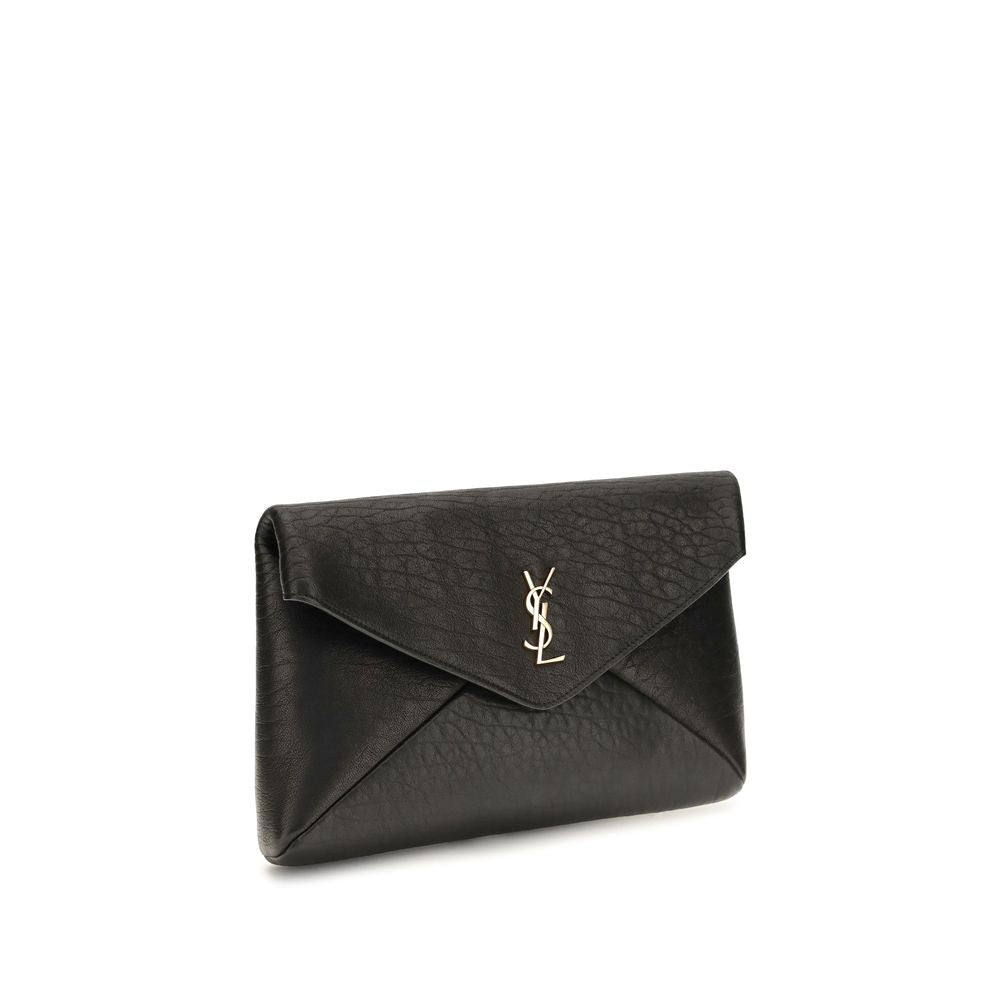 Saint Laurent Envelope Black Clutch