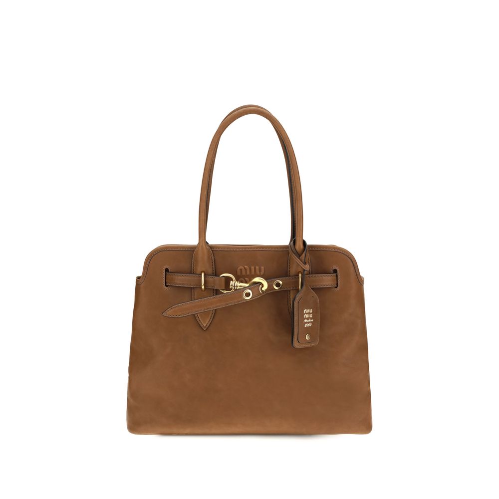 Miu Miu Aventure Brown Shoulder Bag