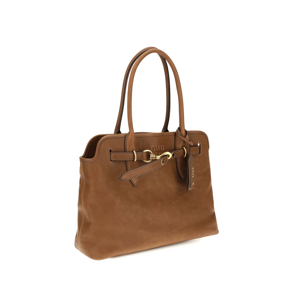Miu Miu Aventure Brown Shoulder Bag