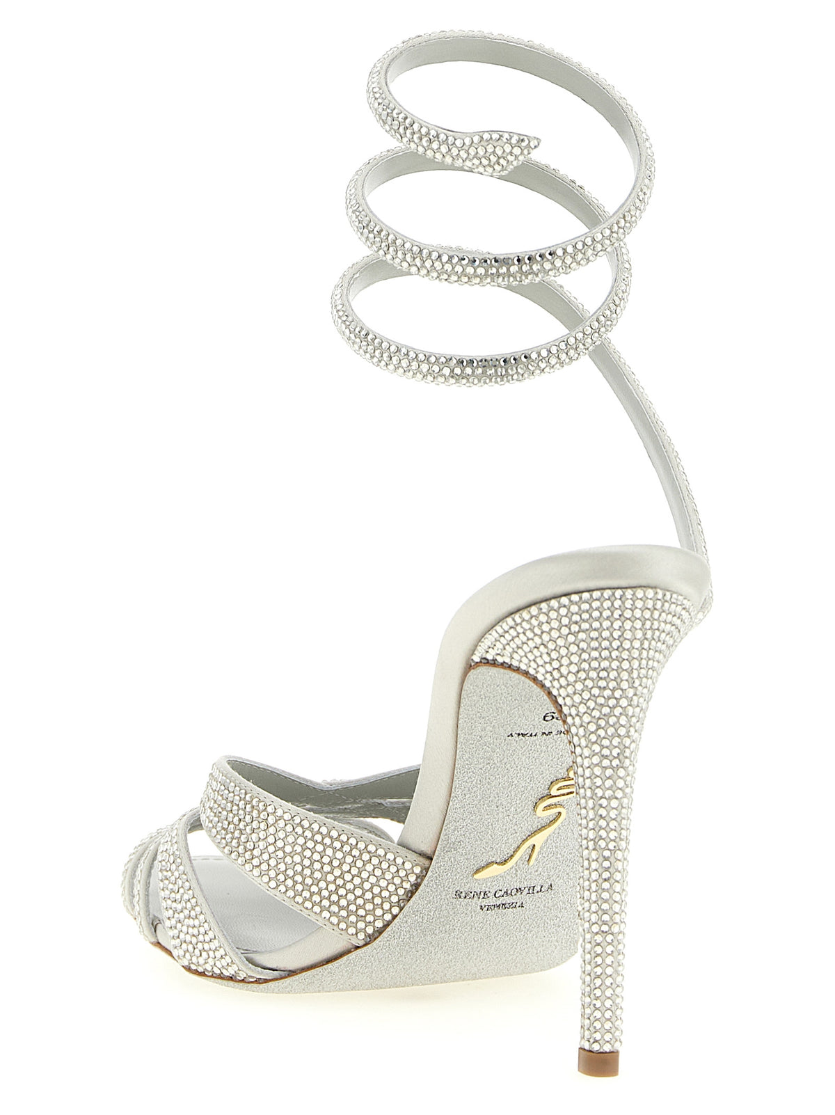 RENE CAOVILLA Dania Crystal-Embellished Stiletto Sandals