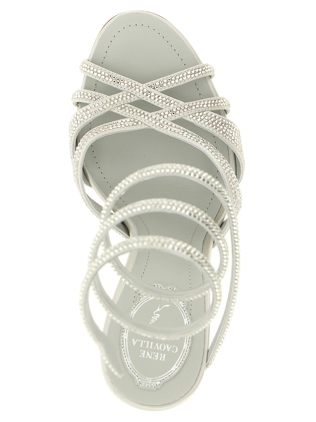 RENE CAOVILLA Dania Crystal-Embellished Stiletto Sandals