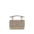 Valentino Garavani Rockstud Spike Beige Mini Top Handle Bag
