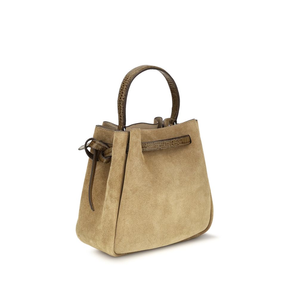 Tory Burch Romy Tan Bucket Bag