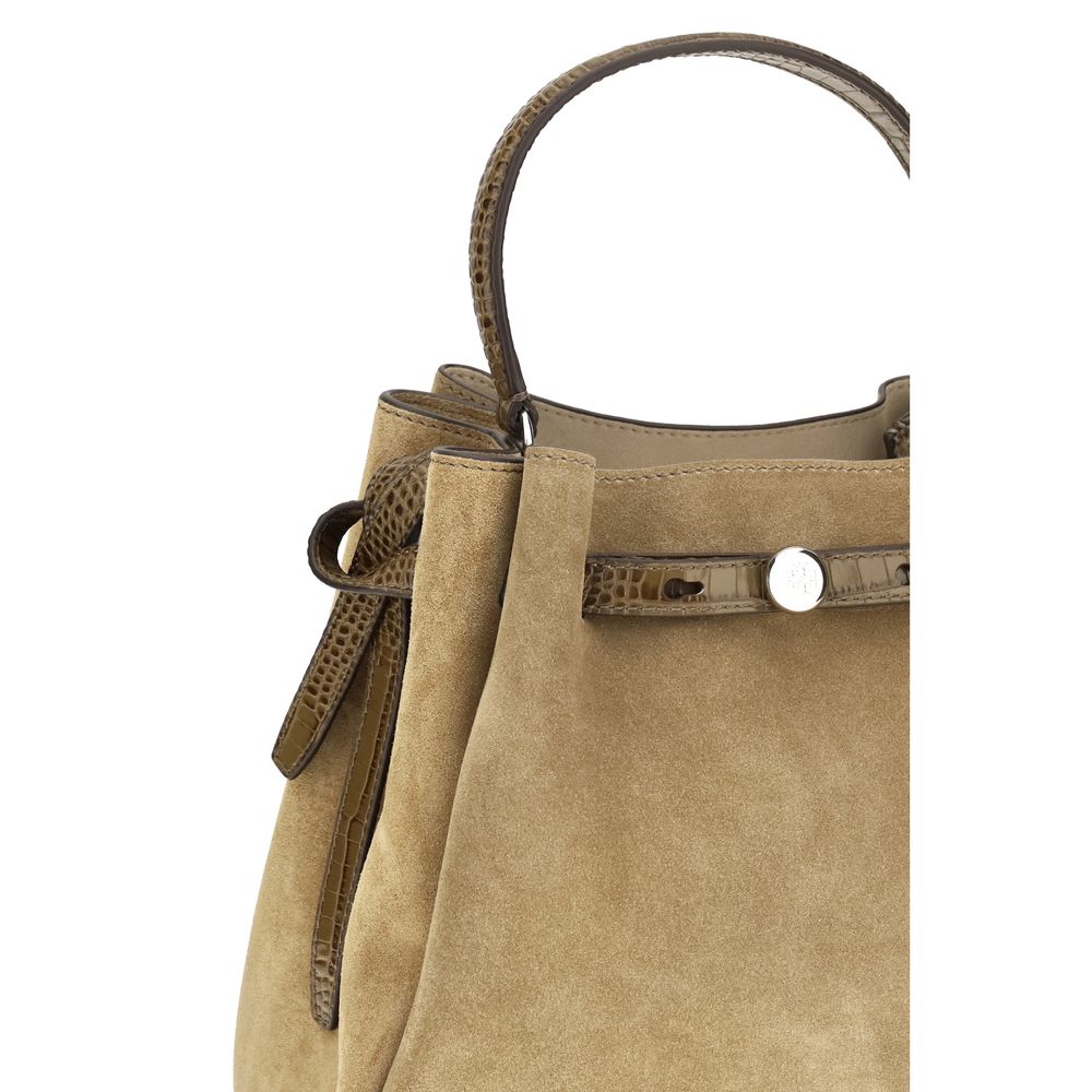 Tory Burch Romy Tan Bucket Bag