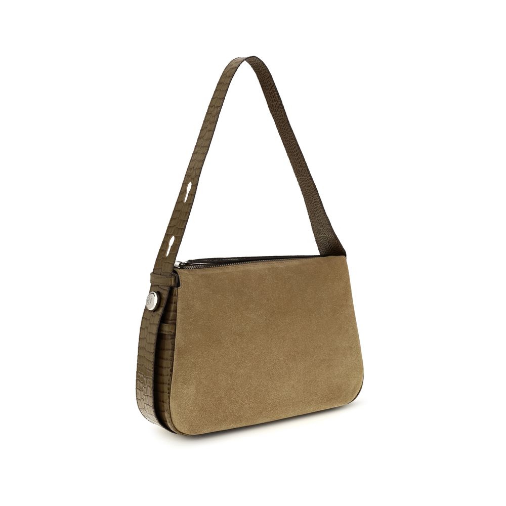 Tory Burch Romy Khaki Shoulder Bag