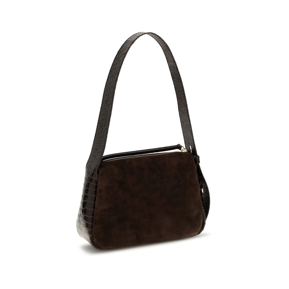 Tory Burch Romy Brown Small Shoulder Bag