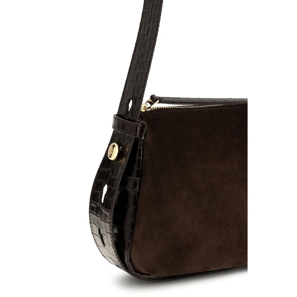 Tory Burch Romy Brown Small Shoulder Bag