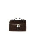 Tory Burch Romy Slim Brown Top Handle Bag