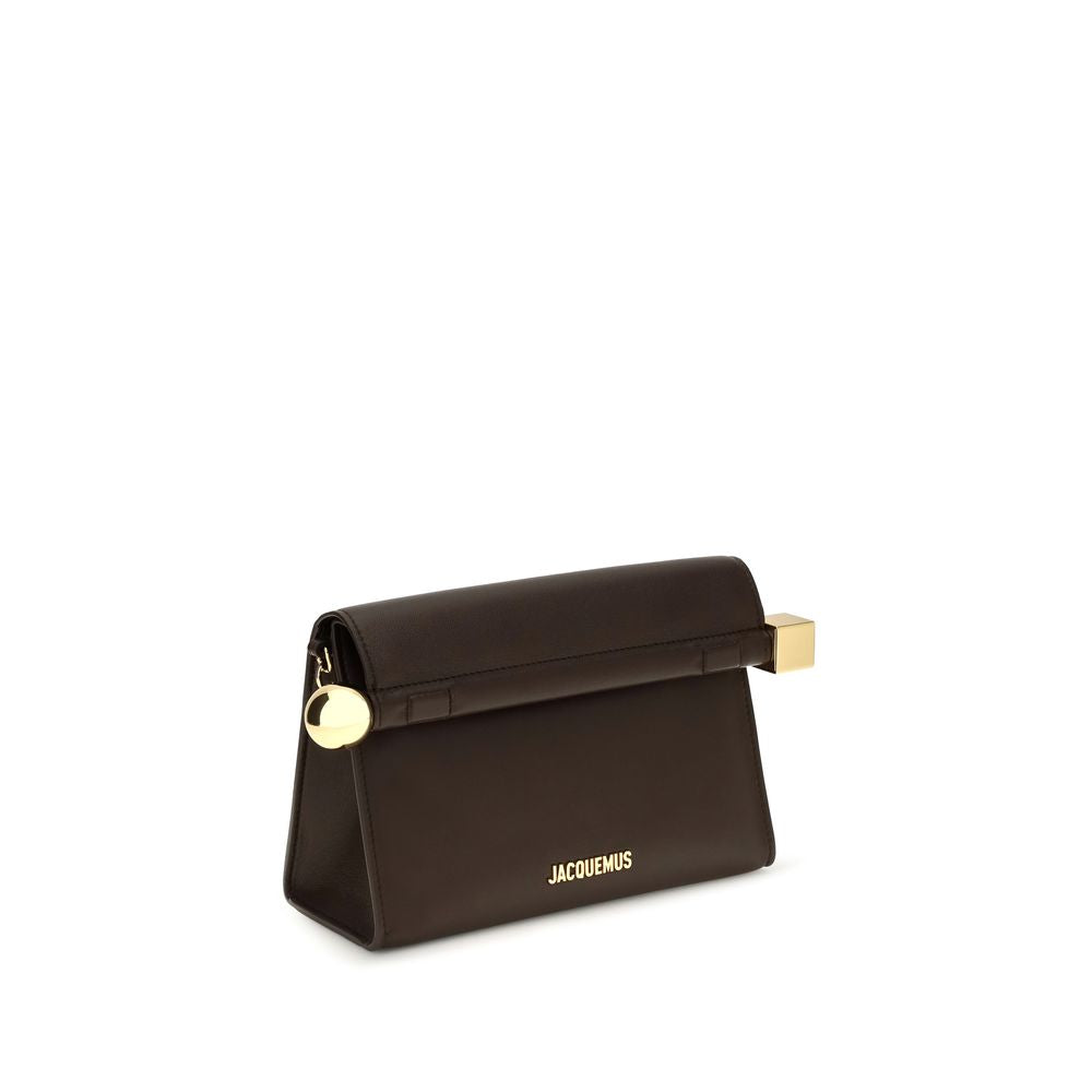 Jacquemus Rond Carré Brown Shoulder Bag