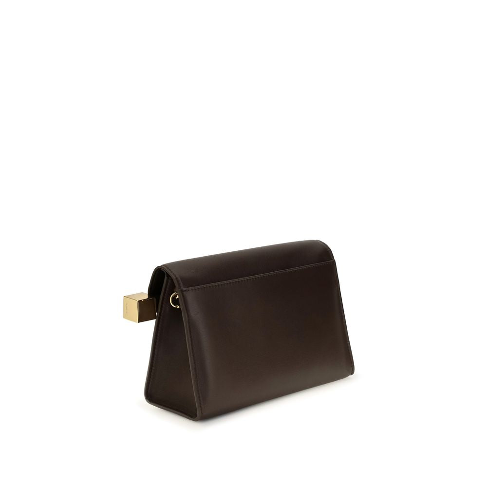 Jacquemus Rond Carré Brown Shoulder Bag