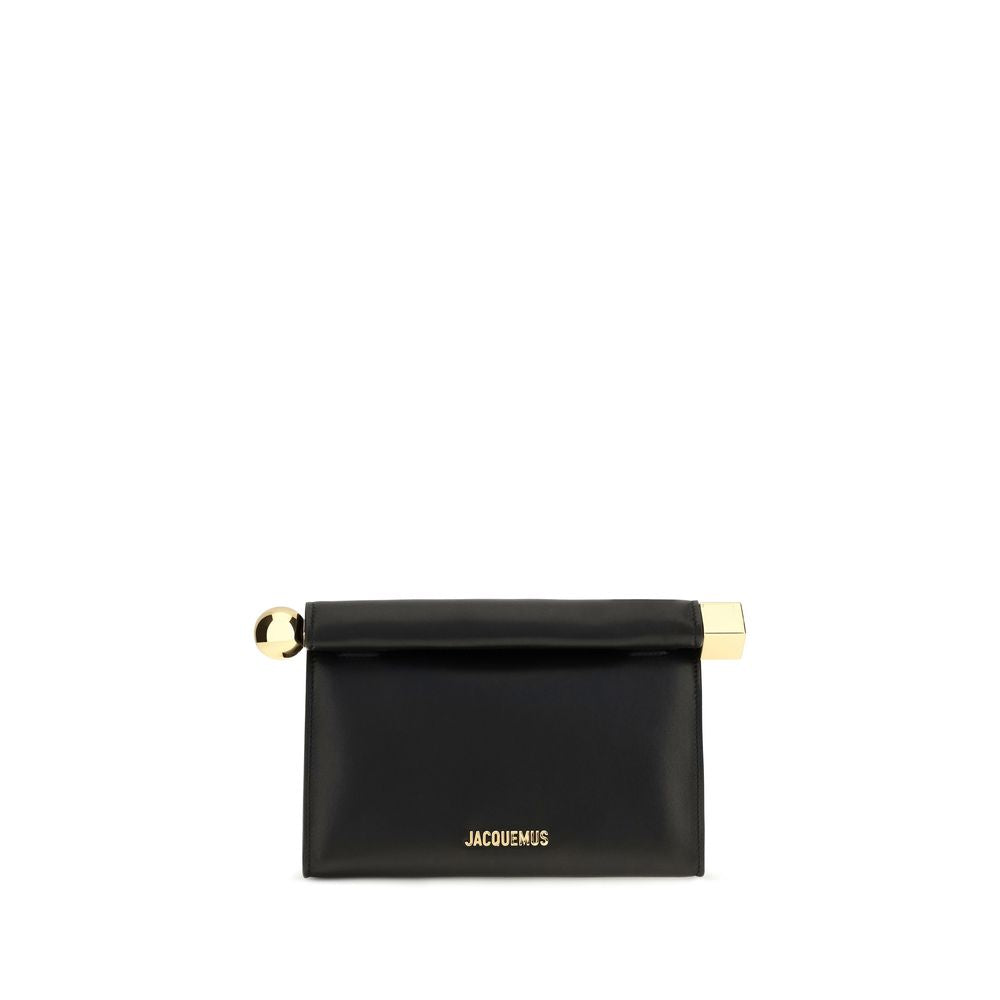Jacquemus Rond Carré Black Shoulder Bag