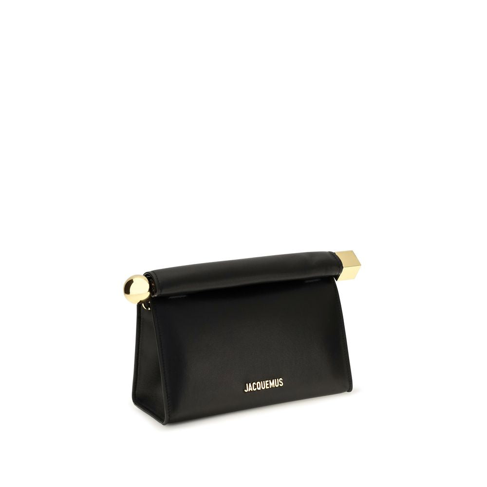Jacquemus Rond Carré Black Shoulder Bag