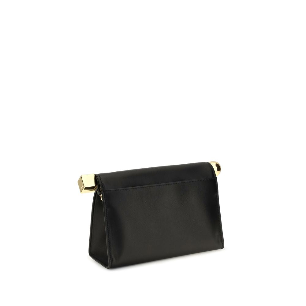 Jacquemus Rond Carré Black Shoulder Bag