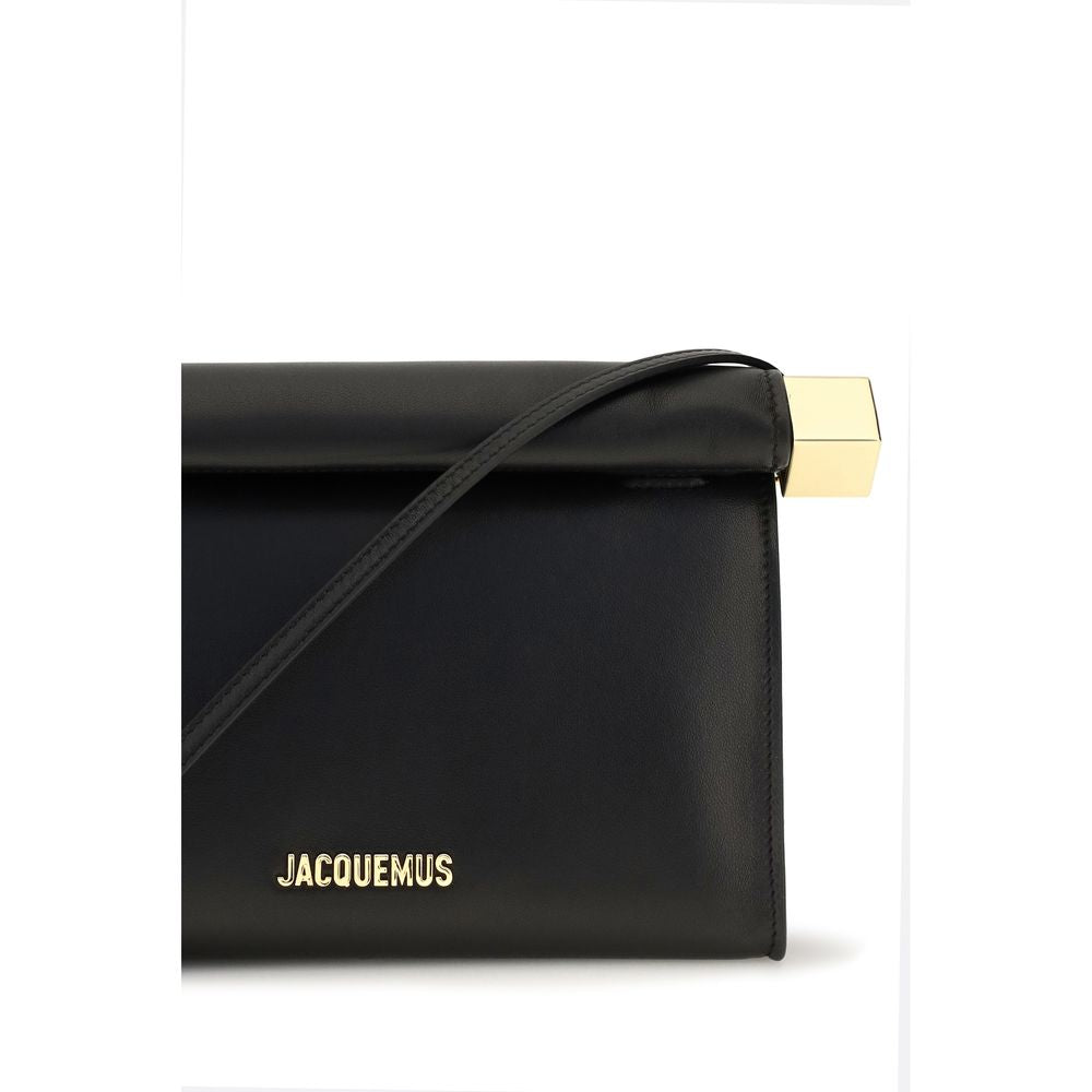 Jacquemus Rond Carré Black Shoulder Bag