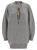 Elisabetta Franchi Chain Pendant Knit Dress