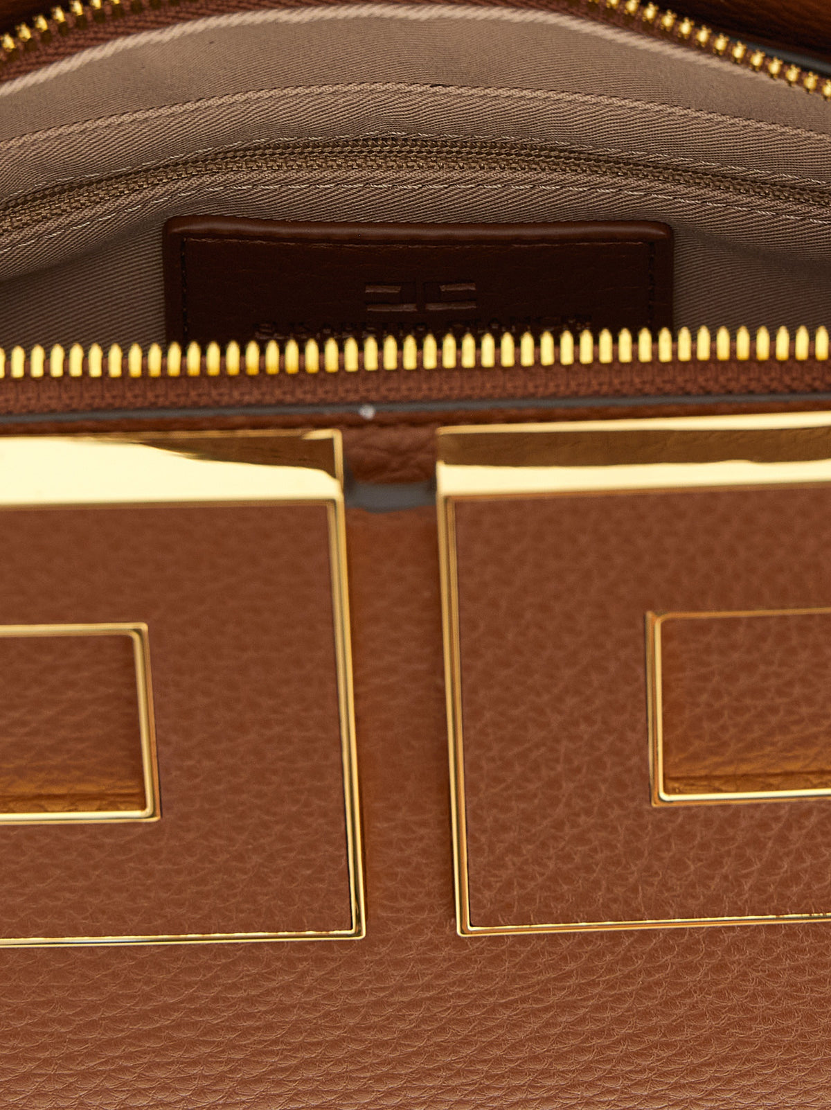 Elisabetta Franchi Brown Handbag