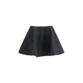 Ganni Peacoat Gray Mini Skirt