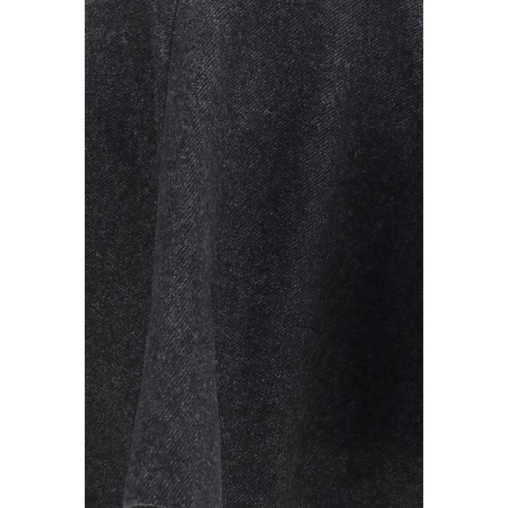 Ganni Peacoat Gray Mini Skirt