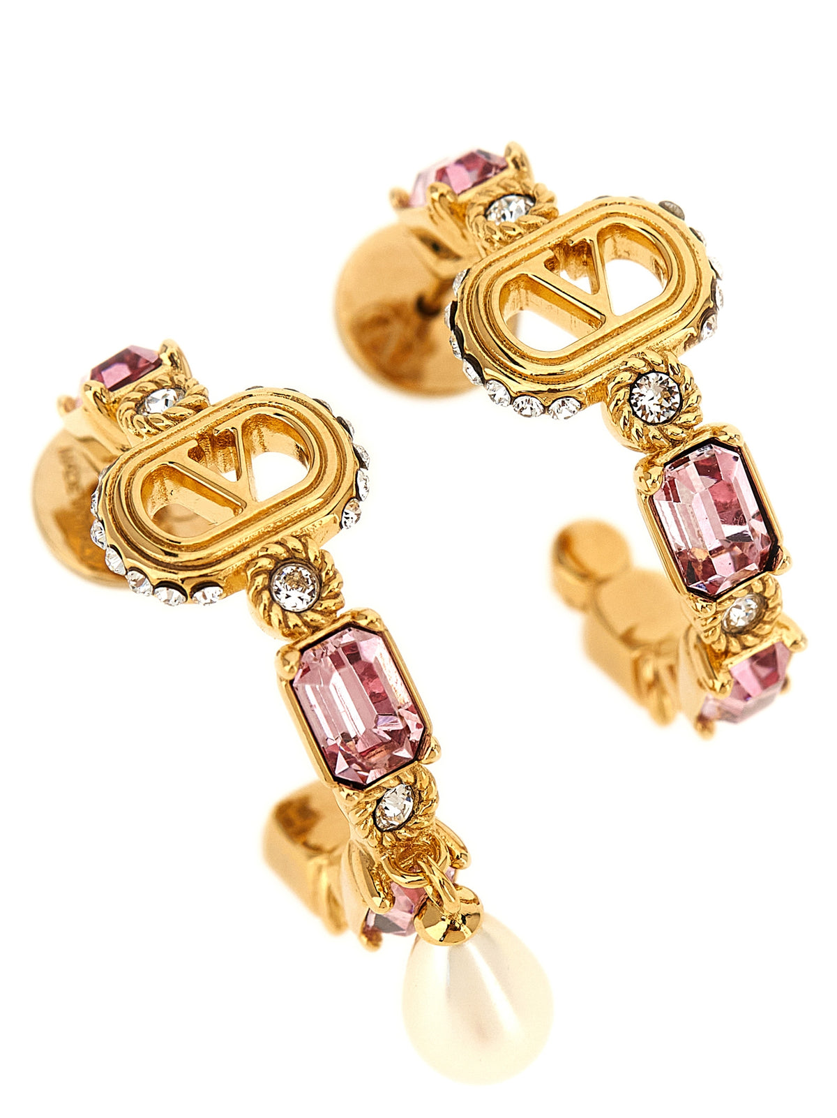 Valentino Garavani Ovalette Open-Hoop Earrings