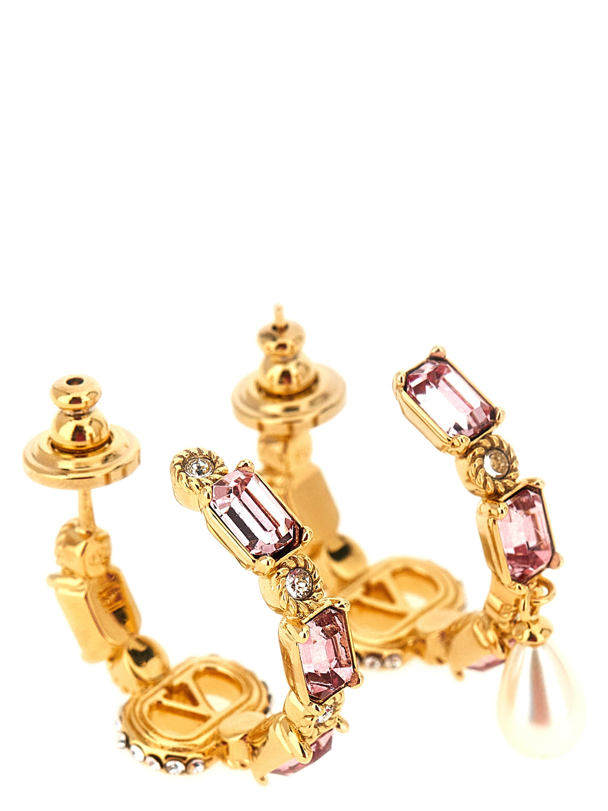 Valentino Garavani Ovalette Open-Hoop Earrings