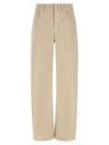 Brunello Cucinelli Beige Cotton Casual Pants
