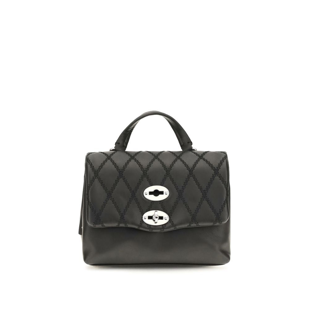 Zanellato Postina Tramè Black Mini Top Handle Bag