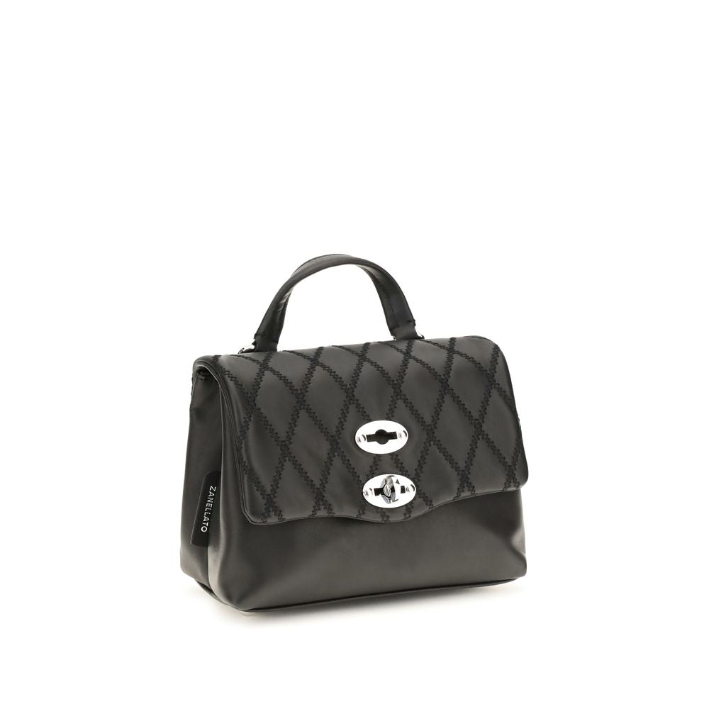 Zanellato Postina Tramè Black Mini Top Handle Bag