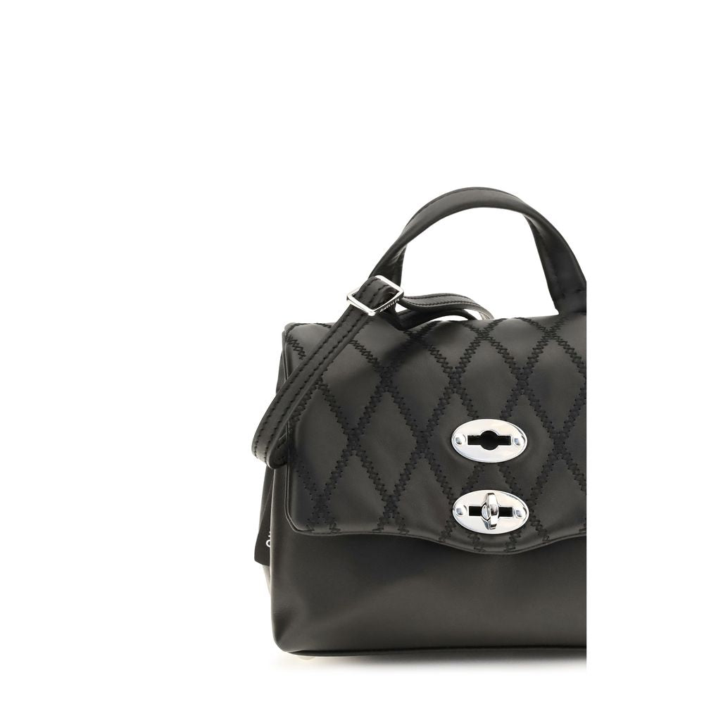 Zanellato Postina Tramè Black Mini Top Handle Bag