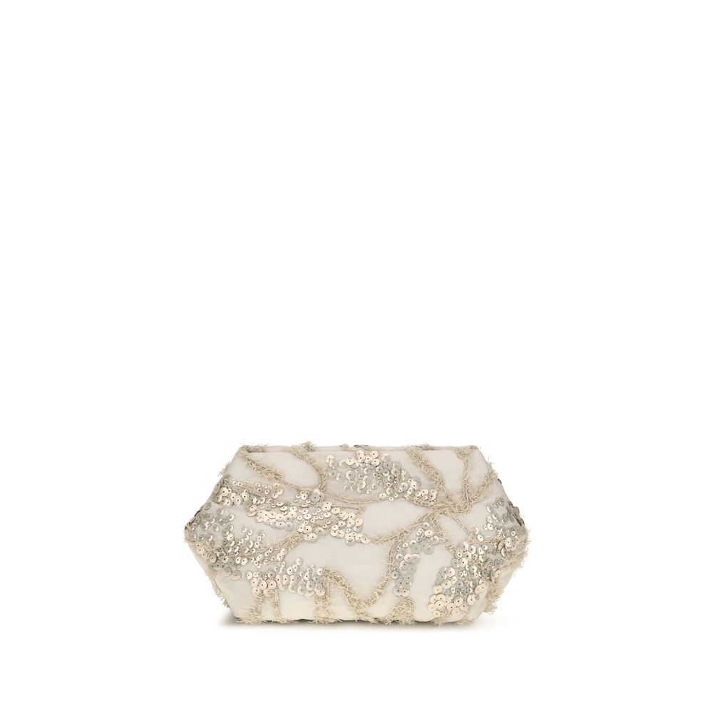 Brunello Cucinelli Ivory Clutch