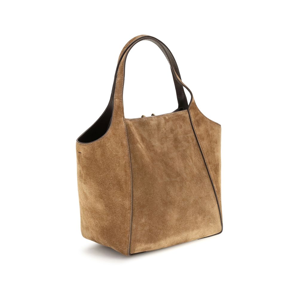 Brunello Cucinelli Sartorial Camel Small Bucket Bag