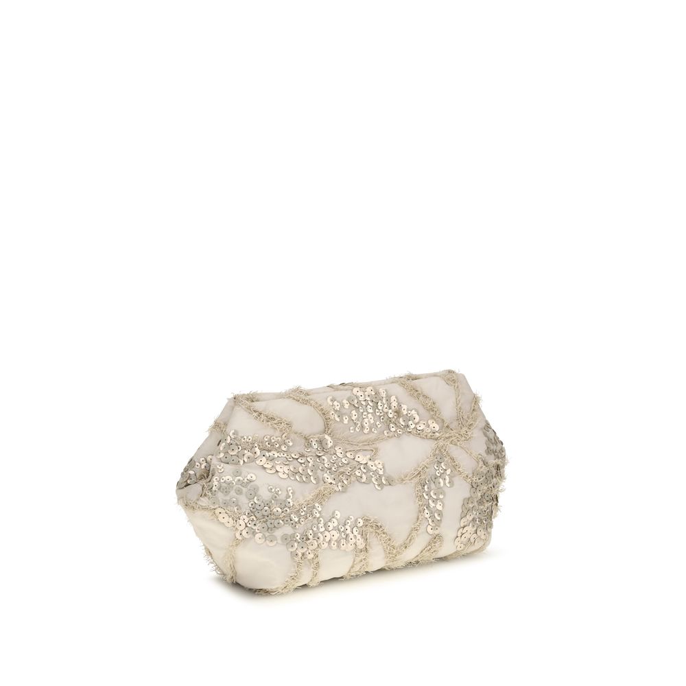 Brunello Cucinelli Ivory Clutch