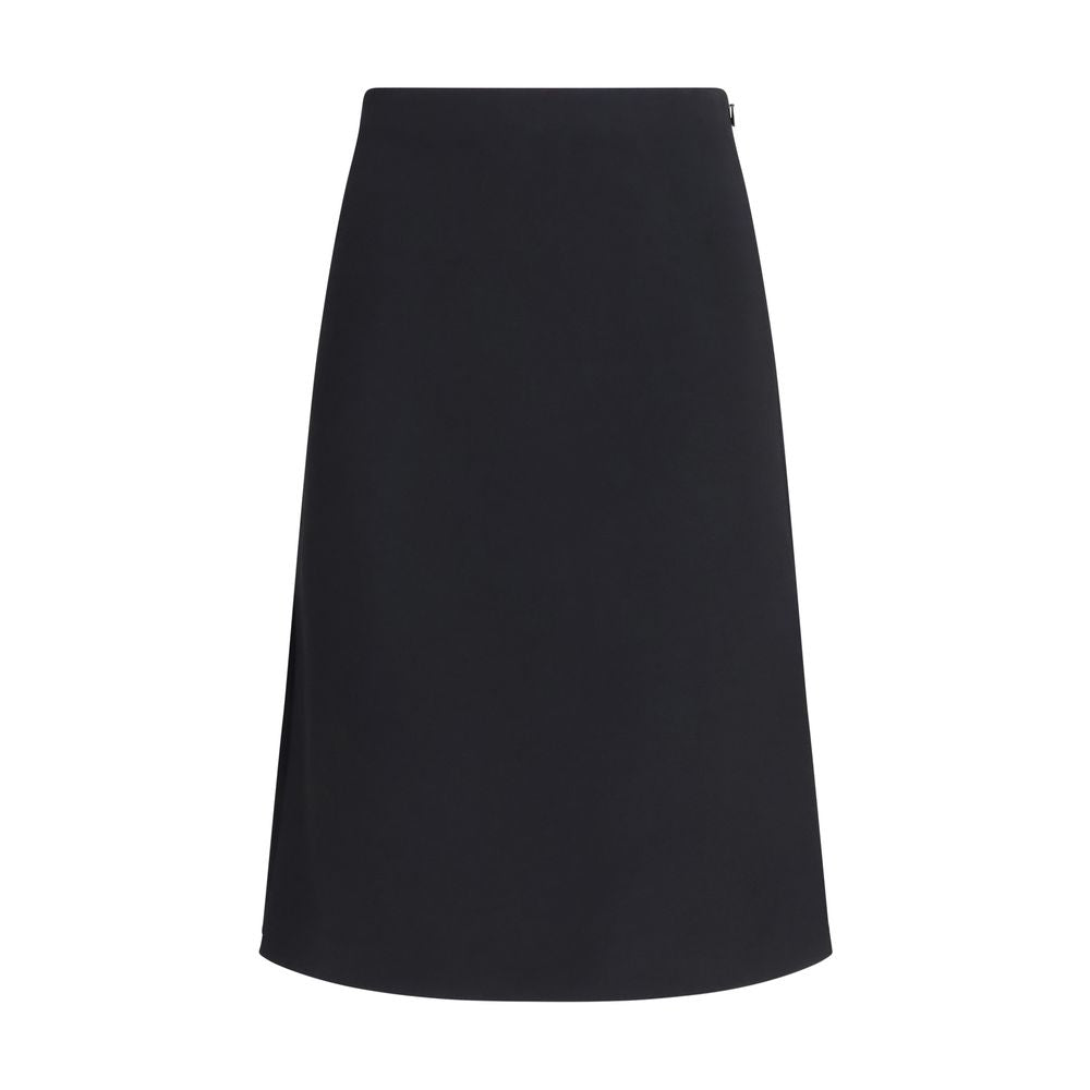 Fendi Pencil Black Midi Skirt