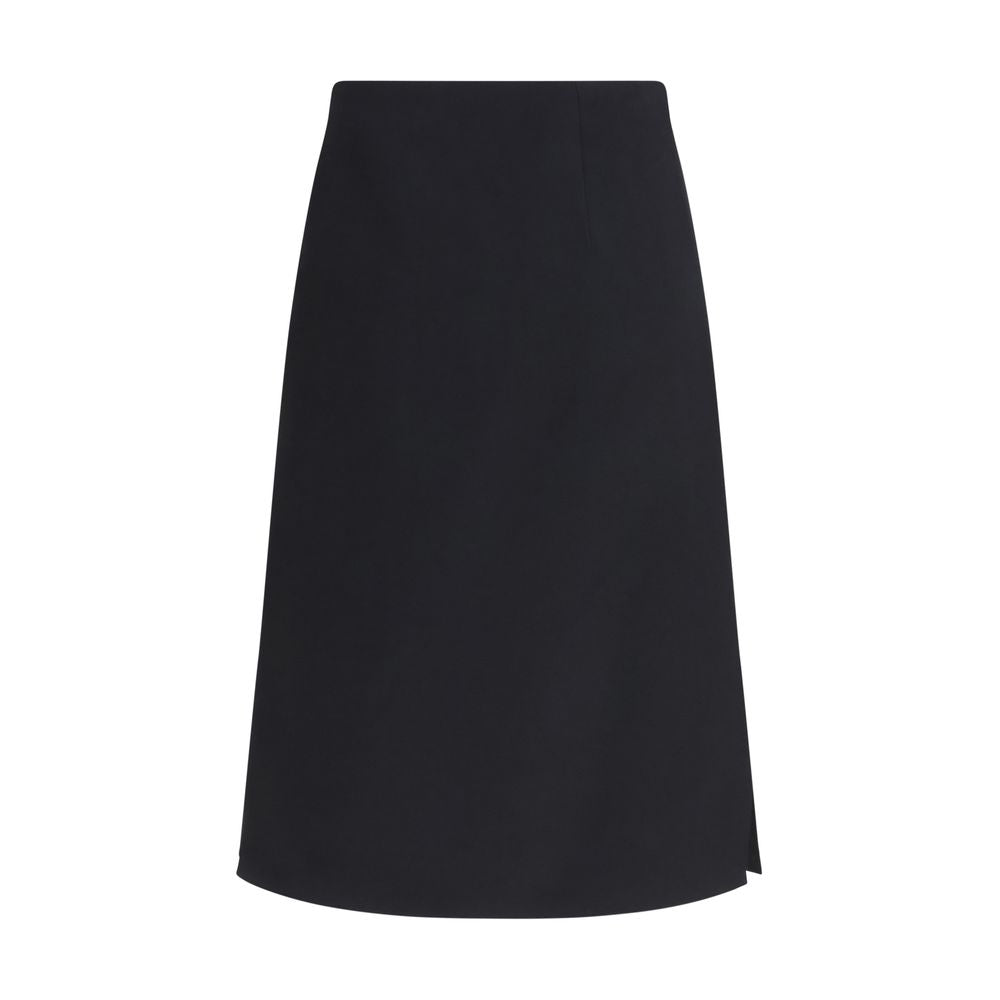 Fendi Pencil Black Midi Skirt