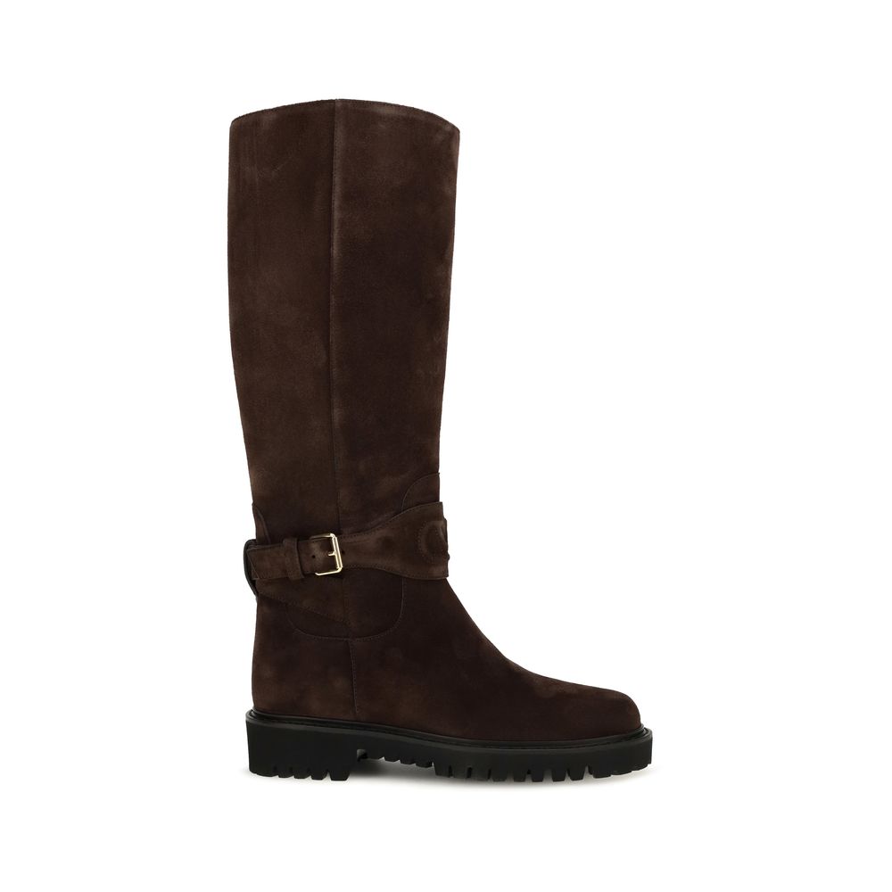 Valentino Garavani VLogo Signature Buckle High Boots