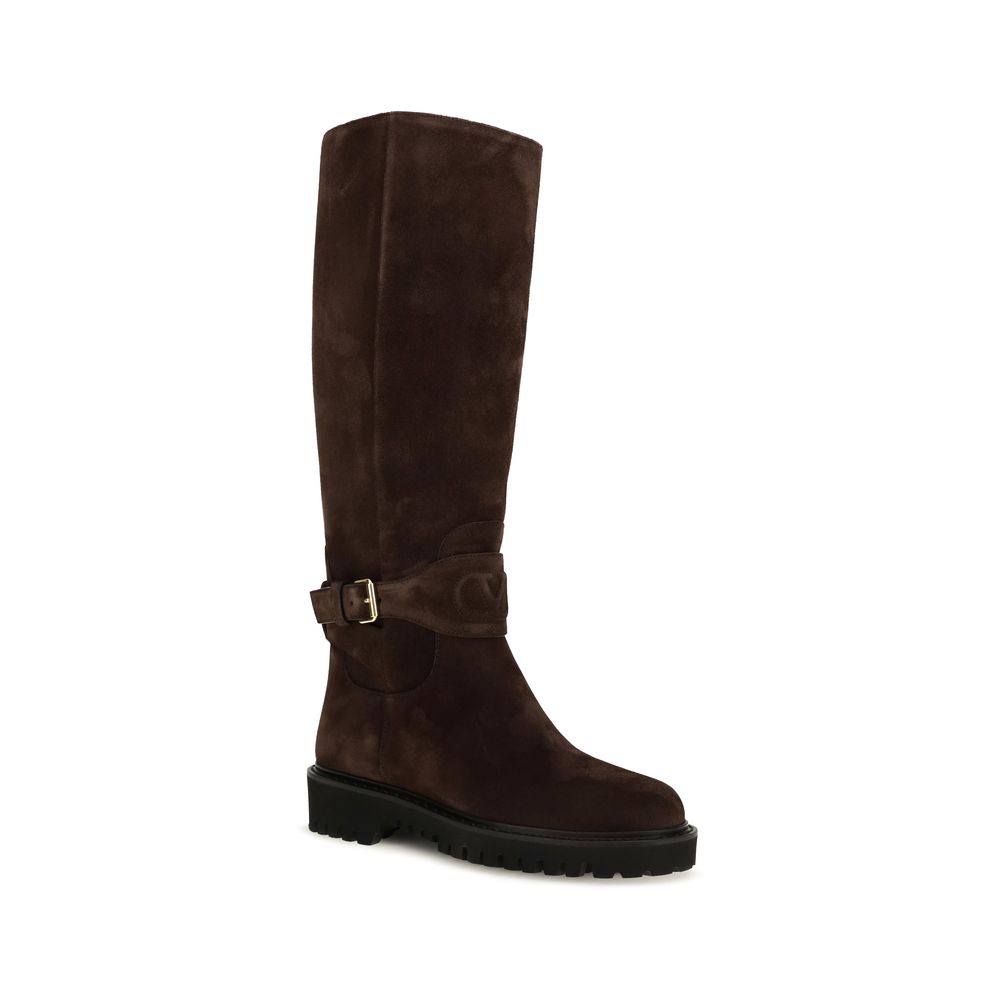 Valentino Garavani VLogo Signature Buckle High Boots