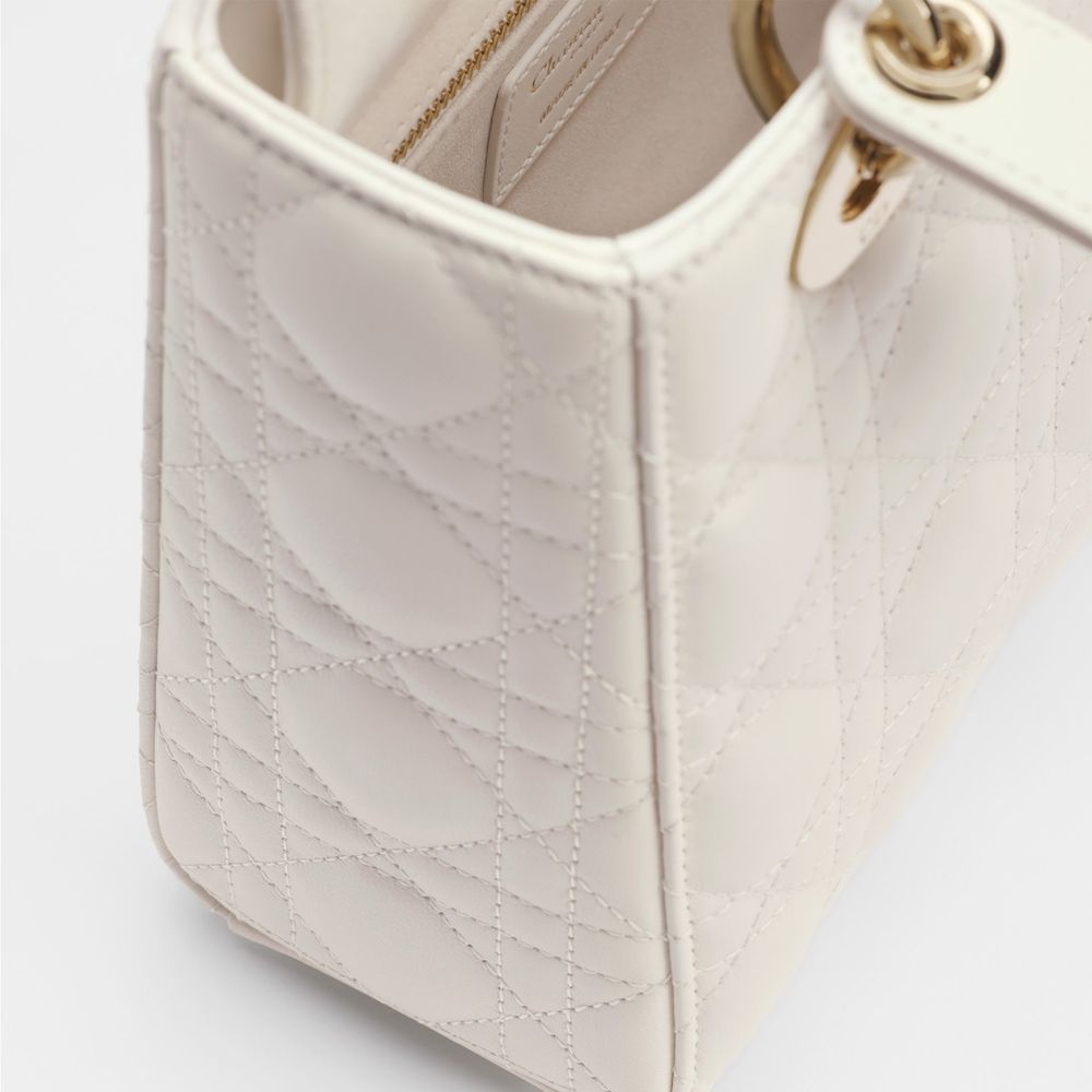 Dior Cream Top Handle Bag