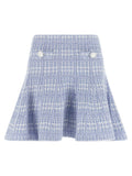 Self-Portrait High-Waisted Flared Mini Skirt