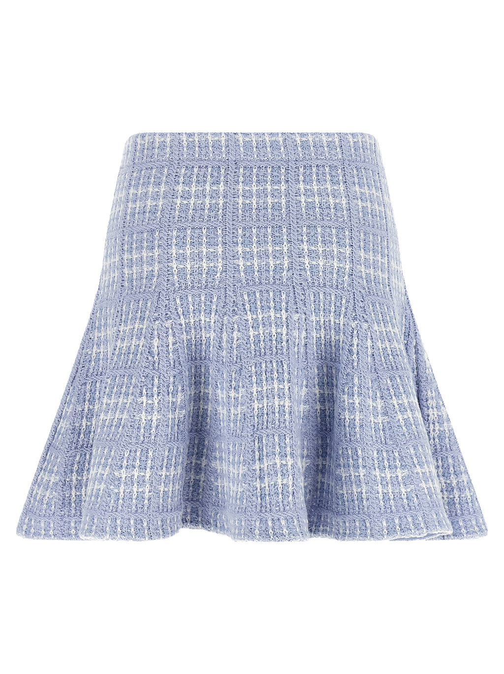 Self-Portrait High-Waisted Flared Mini Skirt