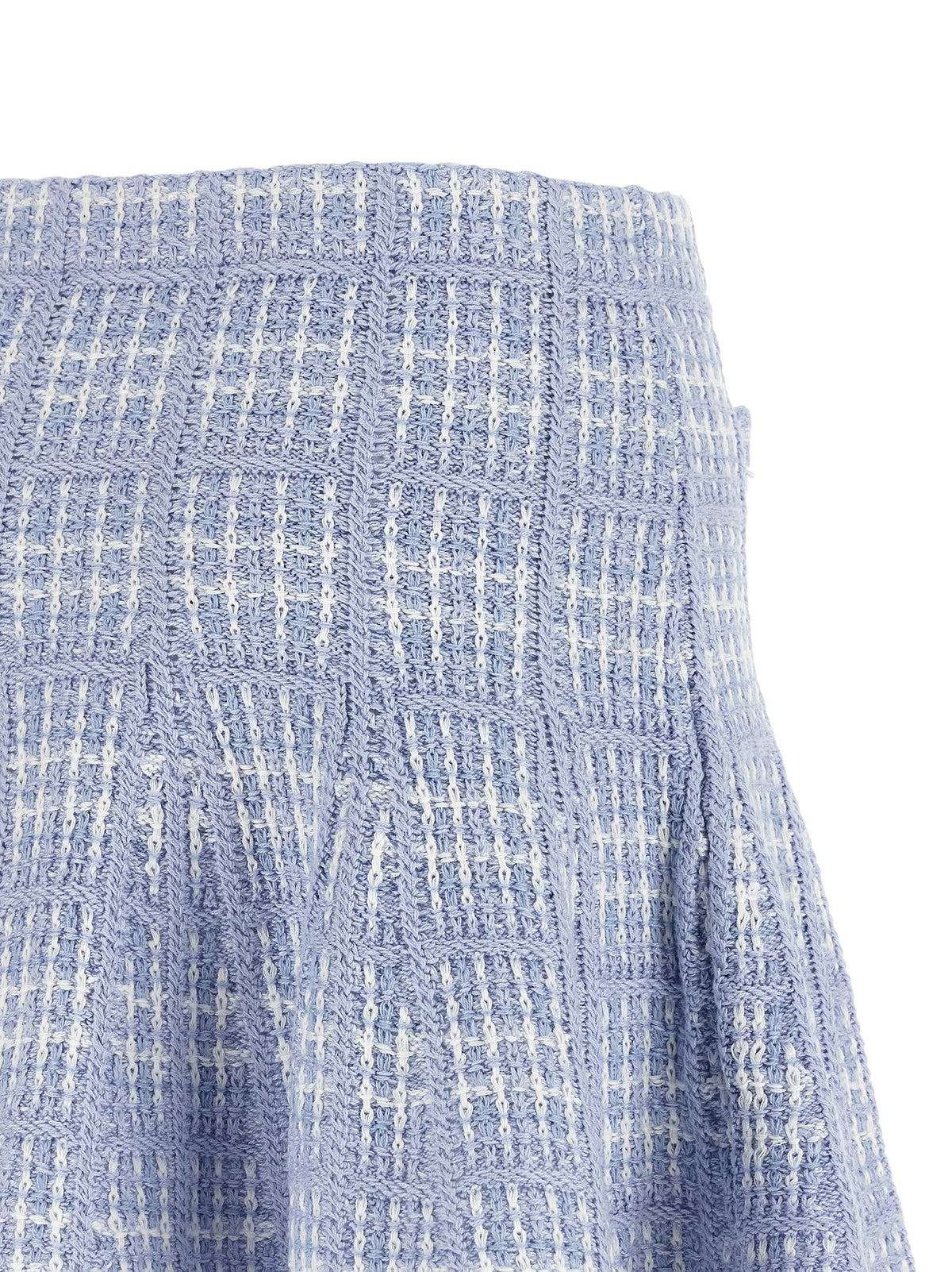 Self-Portrait High-Waisted Flared Mini Skirt