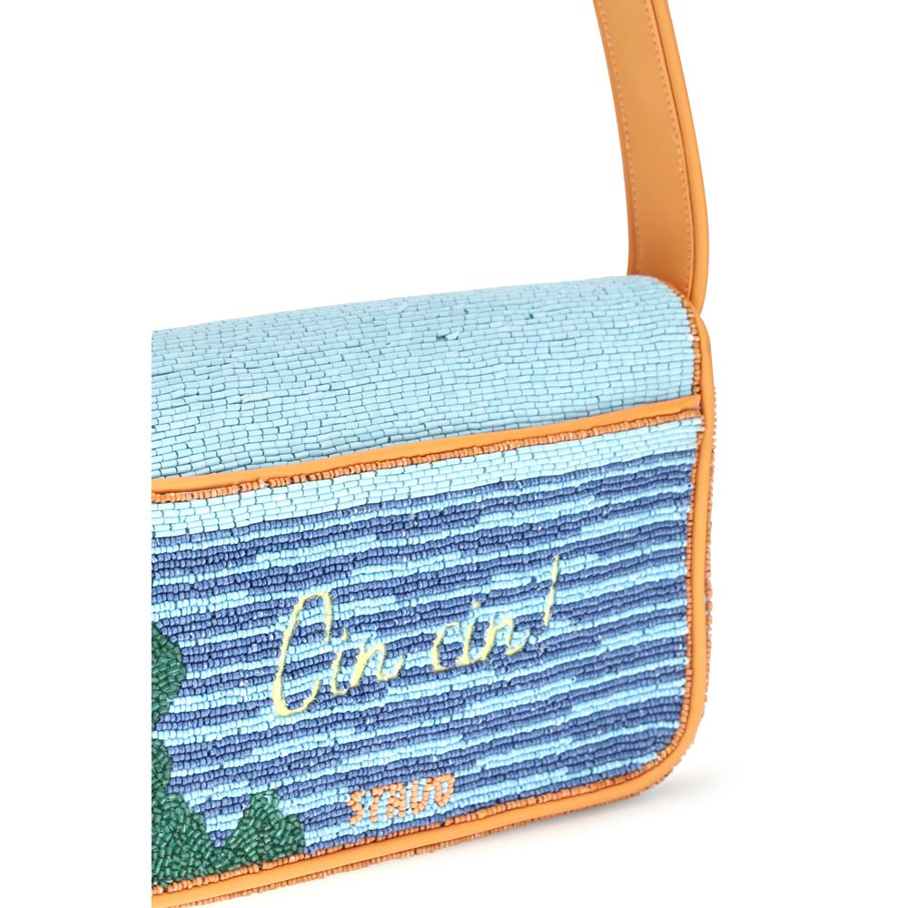 Staud Tommy Beaded Multicolor Shoulder Bag