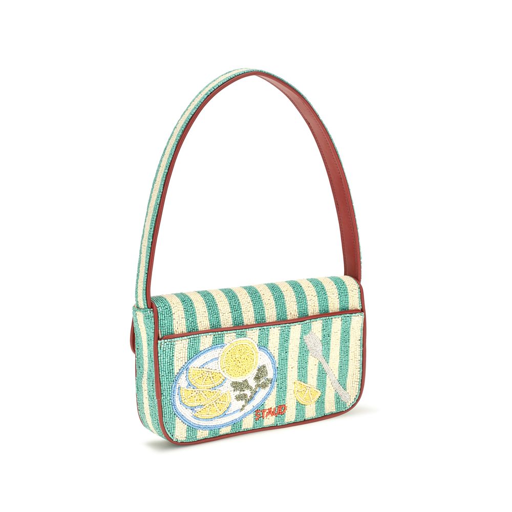 Staud Tommy Beaded Multicolor Shoulder Bag