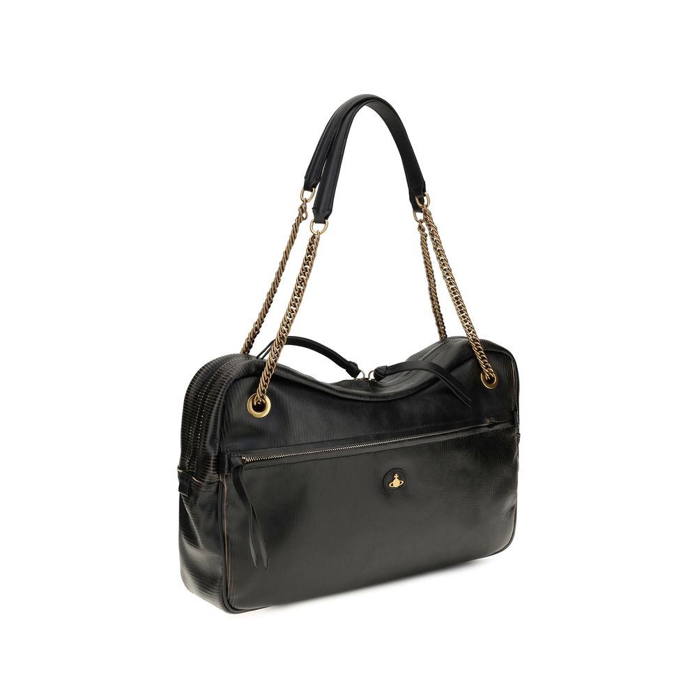 Vivienne Westwood Dolce Black Large Shoulder Bag