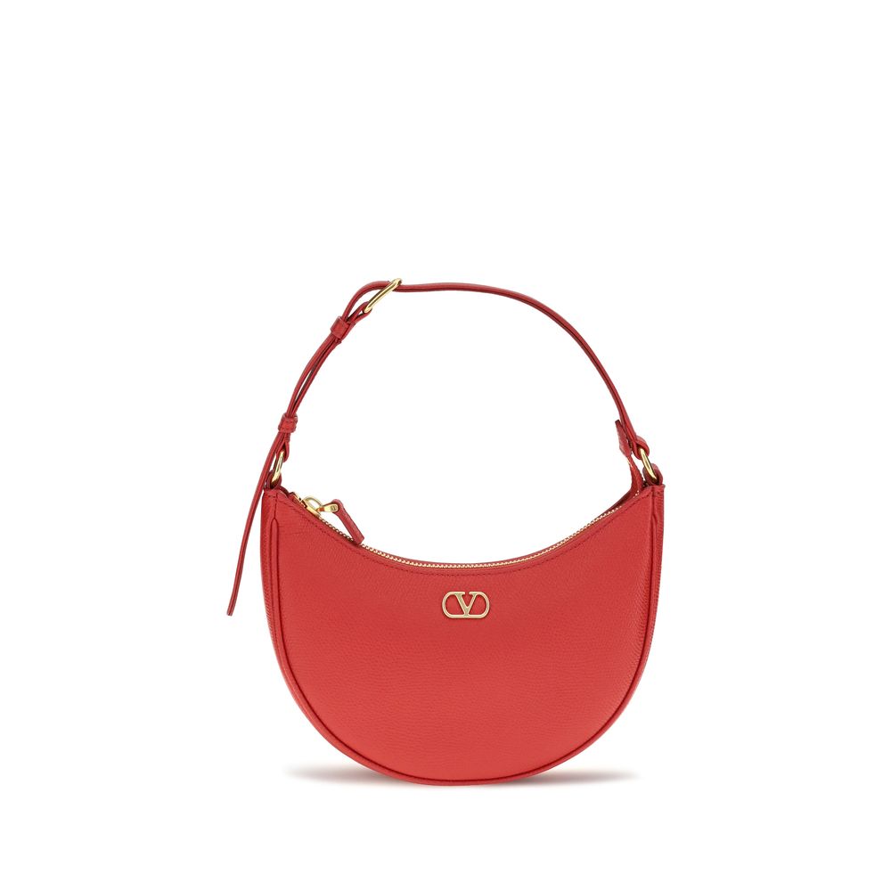 Valentino Garavani VLogo Signature Red Mini Hobo Shoulder Bag