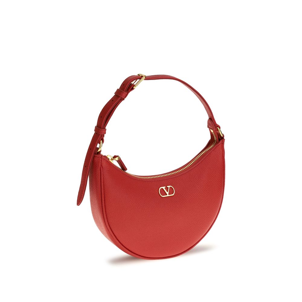 Valentino Garavani VLogo Signature Red Mini Hobo Shoulder Bag